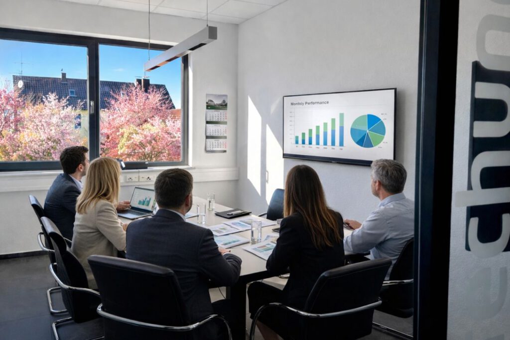 mitarbeiter besprechungsraum